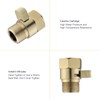 Brushed Gold Water Flow Control Valve, 1/2" Shower Head with