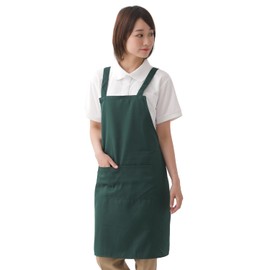 Catch Apron with Pocket, Neck Hanging, Men's, Women's, Green F