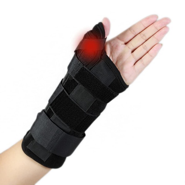 HKJD Thumb Wrist Support,De Quervain's Tenosynovitis & Carpal Tunnel Spica Splint Relieves Wrist Pain, Arthritis, Sprains & Fracture Thumb Support Cast (L for Left Hand)