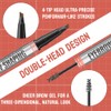 Eyebrow Pen - 2-in-1 Dual-Ended Eyebrow Pen with 4-Fork-Tip &