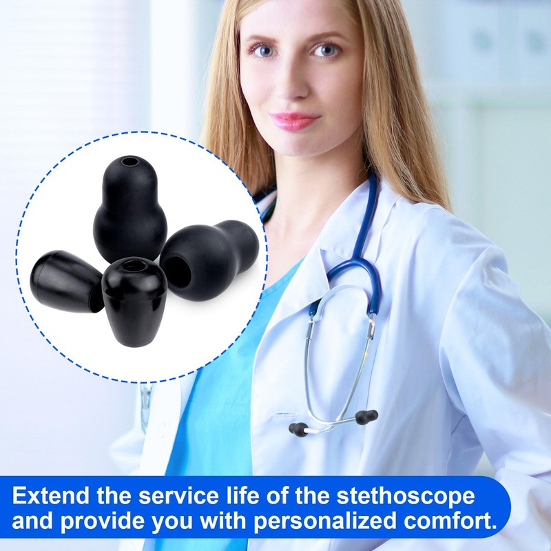 STSTR 8Pcs Silicone Stethoscope Ear Tips Replacement Compatible with Littmann