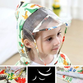 Toddler Rain Suit Baby Rain Suit with Hood Waterproof Coverall One Piece Rain Suit Kids(1-7 Years)