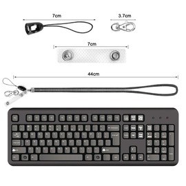 OFFCUP Lanyard Neck Strap, Crystal Lanyard, Badge Lanyards Keyring with Lobster Clasp Detachable Lanyards Bling Retractable ID Badge Holder for ID Badge Holder Keys Phone (Black)