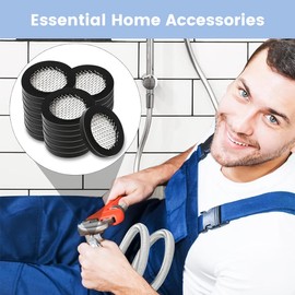 JEYORZY 4 Pack 3/4" Shower Head Filter Gasket and 4 Pack Rubber Washer, Provides a Seal to Prevent Leakage