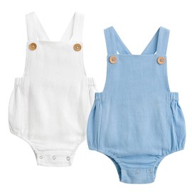 Simplee kids Unisex Baby Onesie Cute Baby Romper Set Boy Infant Summer Jumpsuits Sleeveless 2-Pack