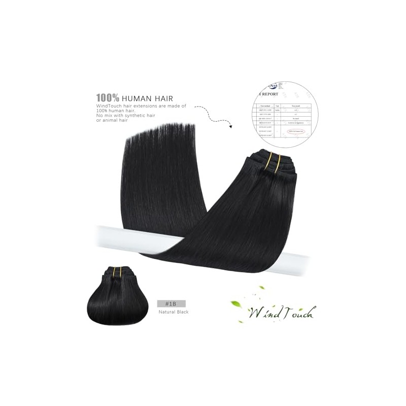 Extensiones de cabello con clip WindTouch Extensiones de cabello humano