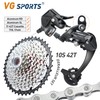 VG Sports 10 Speed MTB Groupset Bike Chain 11-42T Cassette