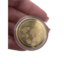 Shiba Inu Coin In Plastic Collector’s Case Limited Edition For Crypto Fans 1 Pcs