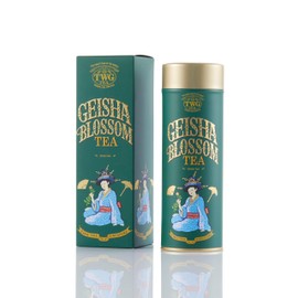 TWG Tea | Geisha Blossom Tea | Green Tea | Passionfruit & Marigold Petals | Haute Couture Tin, 100g | Gift Set