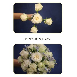 KUMGROT 2pcs Flower Bouquet Holders Foam Floral Handle DIY Flower Arrangement Kit for Fresh Flower Arrificial Flower Wedding Decorations