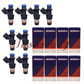 OE 8x EV6 Fuel Injectors OEM for 2004-2009 Chevy GMC Hummer 5.3/6.0/6.2L 12580681