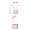 30 Pcs Binder Clips Powerful Clamping Force Deer Bone Shapes
