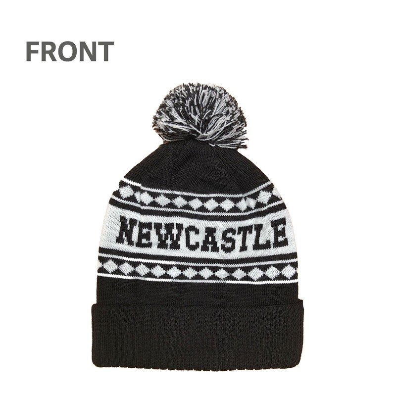 Newcastle Black and White Ski Hat - Stylish Winter Beanie