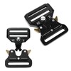 Anprecial 2 Pack Metal Side Release Buckle 1.5 Inch Adjustable