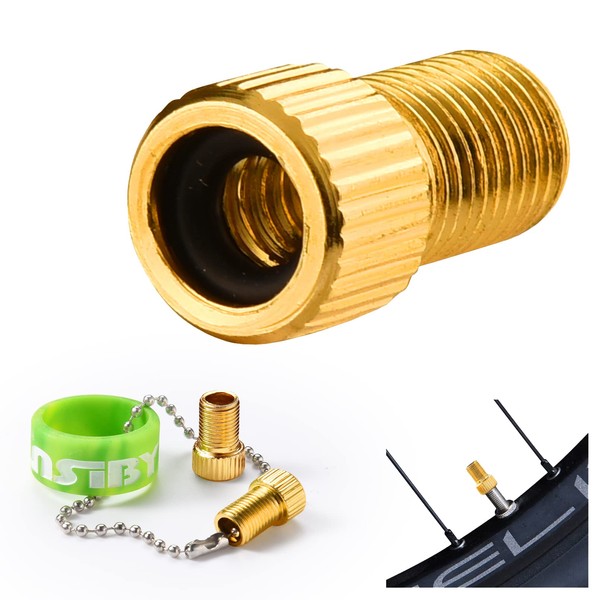 PANSIBY Bicycle Valve Adapter, Bicycle Valve Adapter DV & SV,