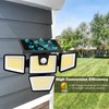 AmeriTop Solar Lights Outdoor, 2 Pack LED High Brightness Cordless