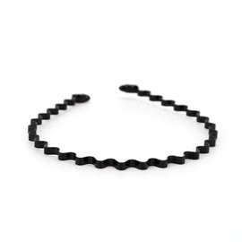 UTSLIVE 2PCS Metal Hair Bands Unisex Wavy HairHoop