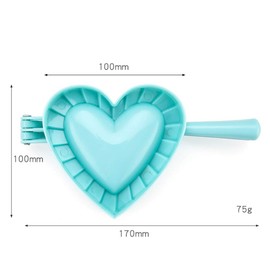 Ravioli Maker Set, VolksRose 3 Pack Plastic Pierogi Dumpling Maker Wrapper Pastry Dough Press Pie Empanada Press Mould Pastry Crimpers, Pelmeni Dumplings Kitchen Cooking DIYTool, Heart Shape, S M L