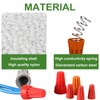 Tanbupu 255PCS Electrical Wire Cap Connectors Nuts Kit, Insulating Insert