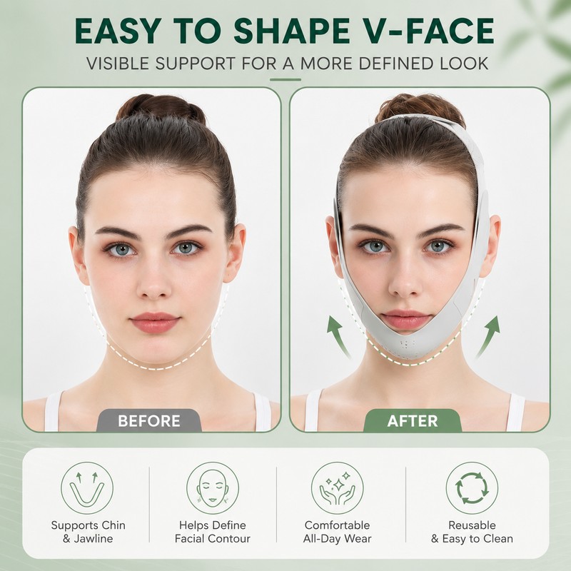 Reusable Face Support Strap for Daily Facial Care – Washable