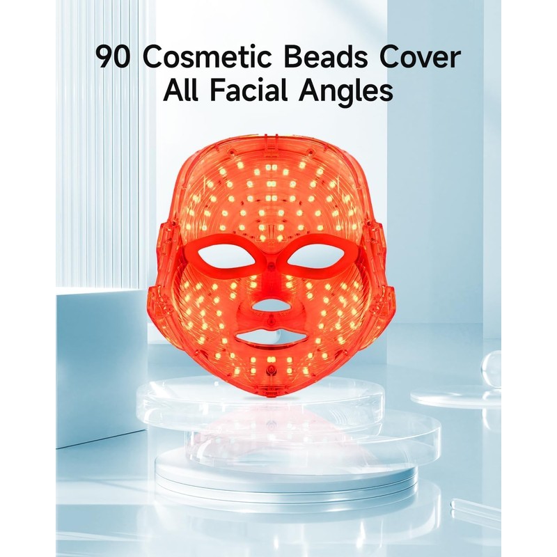 MIBIITTY Beauty Led Mask, Led Face Mask Light Therapy