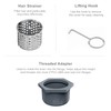 Sharpeye 6 Inch Square Shower Drain with Removable Tile Insert