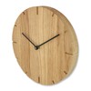 Natuhr Wall Clock Oiled Oak Wood Solid 20 cm Mini