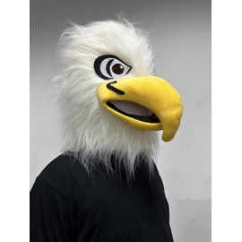 Lormaka Eagle Mascot Costume Head Animal Head Mask Adult
