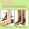 2 Sets Fence Gate Kit Gate Hardware with Gate Latch,