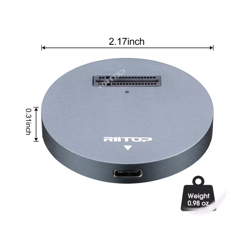 RIITOP M.2 NVMe SSD to USB C 3.1 Docking Adapter