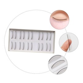 Healeved Eyelash Extensions Supplies 10 Pairs Practice Lashes Natural Length Thickness Space Curl Shape