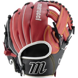 MARUCCI Caddo Series V2 Baseball Glove, 11.00" Single Post, Right Hand Throw, RED/Black