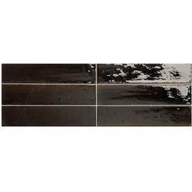 2.5 x 9.5 Venetian Alchemist Obsidian Black Italian Wall Tile (Pack of 6 (1 sqft))