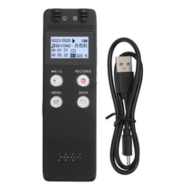 Digital Voice Recorder Multifunction Clear Sound One Click Recording MP3 Player Small Voice Recorder for Meeting Interview Lecture 16GB