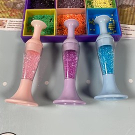DIY Diamond Arts Colorful Painting Tool, 1 Count Point Drill Pen, Embroidery Nail Art Pen, 5D Diamond Arts Painting Tool, DIY Diamond Arts Colorful Painting Tool:_pink_Vase shaped