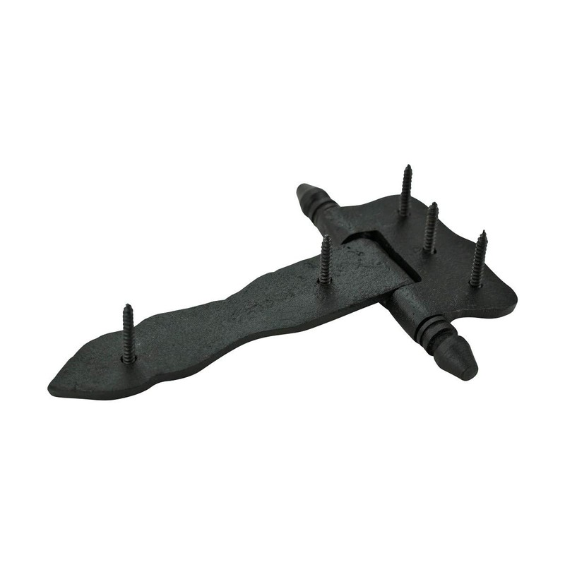 Renovators Supply Manufacturing Shed Door Hinge 5 in. Black Wrought