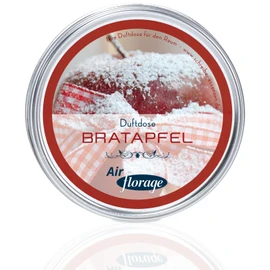 florage Florage C Lufterfrischer "Bratapfel" 50 Jahre Erfahrung als deutsche Duftmanufaktur, Festgel Duftdose, Duftbaum alternative bis zu 12 Wochen anhaltender Duft, Innenraum Autoduft, Wohnung