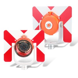 High-Precision Surveying Prism for Total Stations with Die Casting Aluminum Body - 64 mm Diameter, Copper Coating and Versatile Offset 0/-30 mm