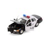 1999 Crown Victoria Police, Black/White - 22082PR/4D - 1/24 Scale