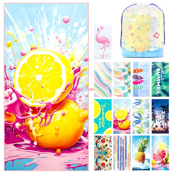 Mikytoper Extra Large Beach Towel for Adults - 180 x