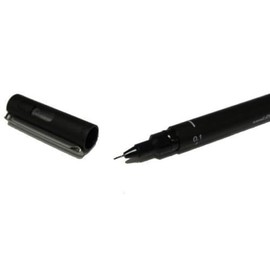 Uniball Pin Drawing Pen 0.1mm - Black (Dozen Box)