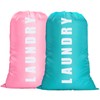flintronic 2 Pack Extra Large Laundry Bag, 61×91cm Foldable Storage