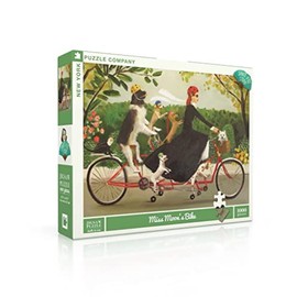 New York Puzzle Company - Janet Hill Miss Moon's Bike - 1000 Piece Jigsaw Puzzle
