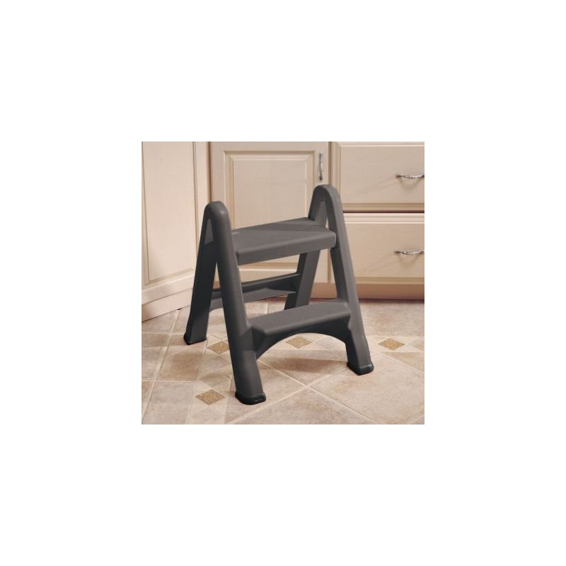 Rubbermaid Commercial Products FG420903 Two-Step Folding Stepstool (300-Pound Load Capacity,
