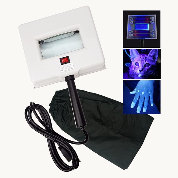 Eagou Diary Woods Lamp Skin Analyzer,Magnifying Handle Woods-Lamp,UV Light for