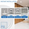 Jolux 4-Pack 5/6" LED Can Lights Retrofit Recessed Lighting,12W=60W,5000K Daylight,800
