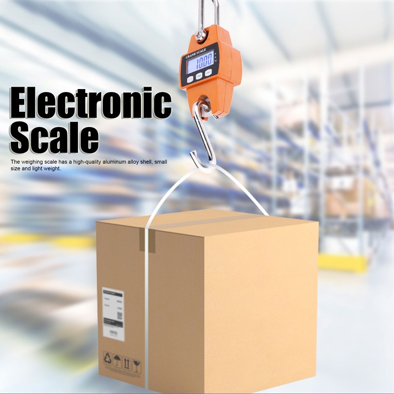300kg Mini Portable Crane Scale LCD Digital Electronic Hanging Hook