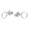 Touch Jewellery 925 Sterling Silver Circle Stud Earrings