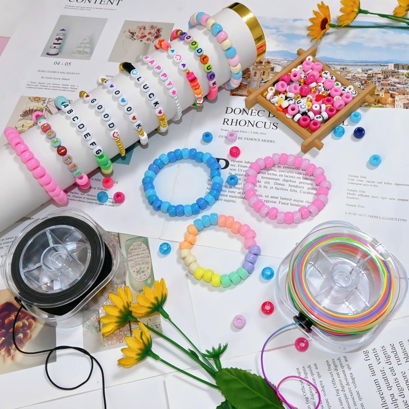 Looconi Rainbow Stretchy String with Organizing Case, 1 mm 28