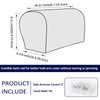 Kaket Sofa Arm Covers Grey, Anti-Slip Armchair Covers Slipcover Protector,